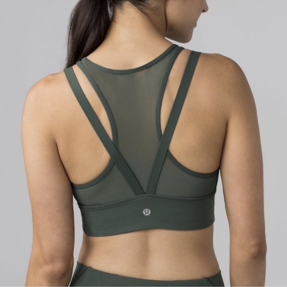 Lululemon Sun Setter Bra Green Size 6 EUC